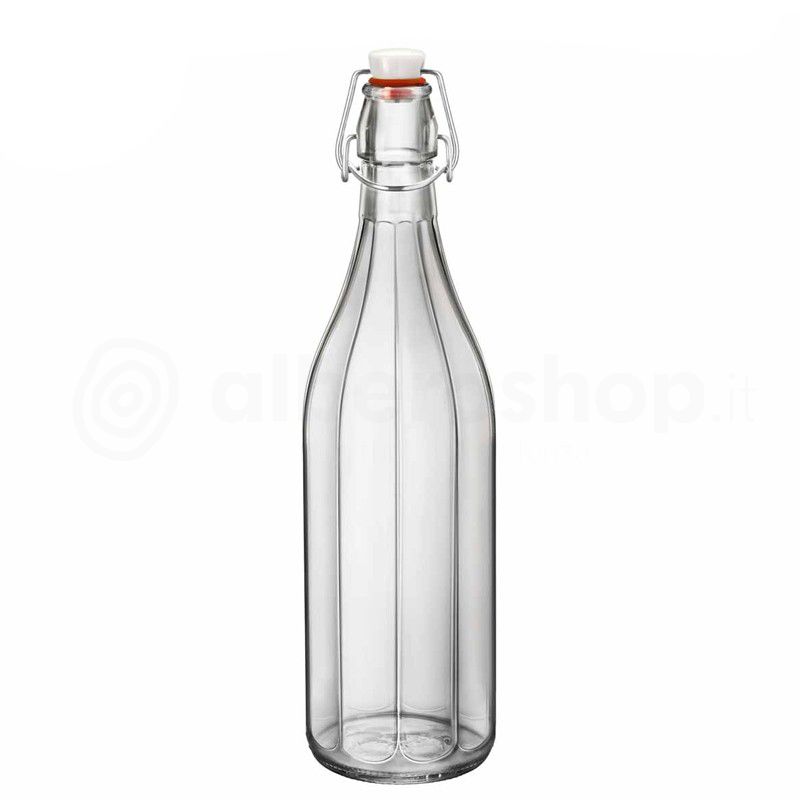 בקבוק זכוכית שקוף דגם bormioli...
