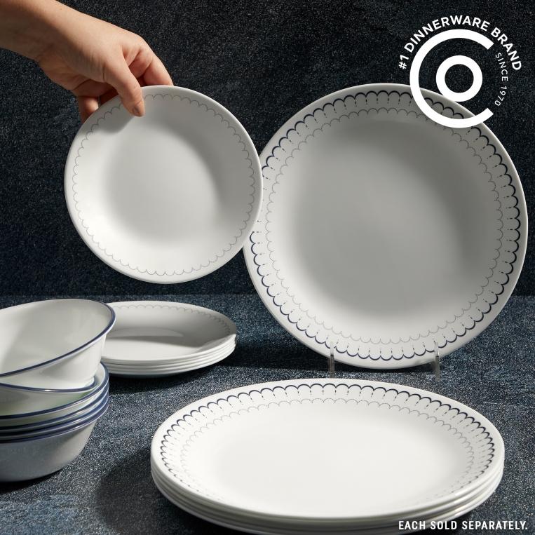 סט 18 צלחות קורנינג קורל דגם (067) Corning Corelle - Caspian