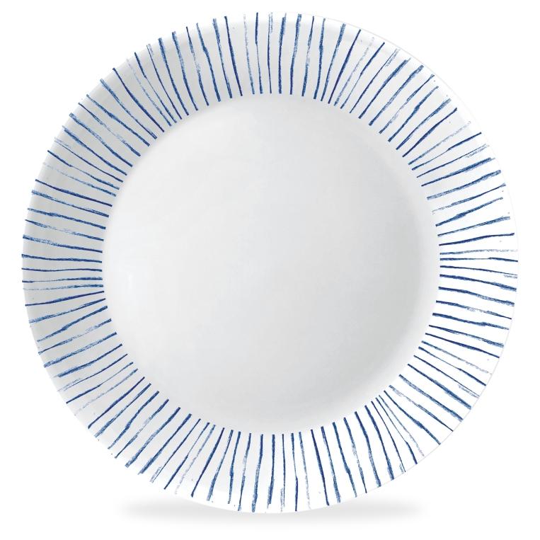סט 18 צלחות קורנינג קורל דגם (131) פרחים Corning Corelle - Botanical Stripes