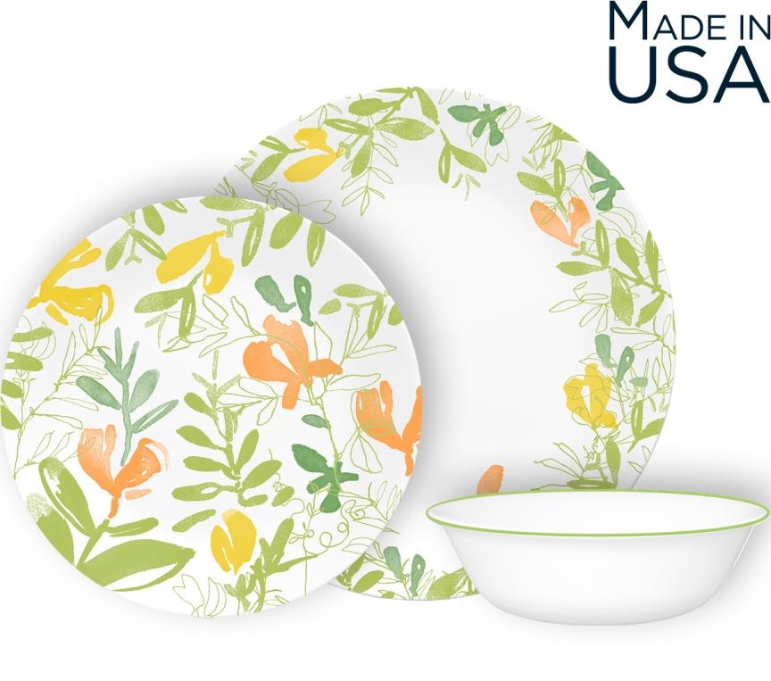 צלחות קורנינג קורל דגם (103) Corning Corelle - Contemporary Fruit