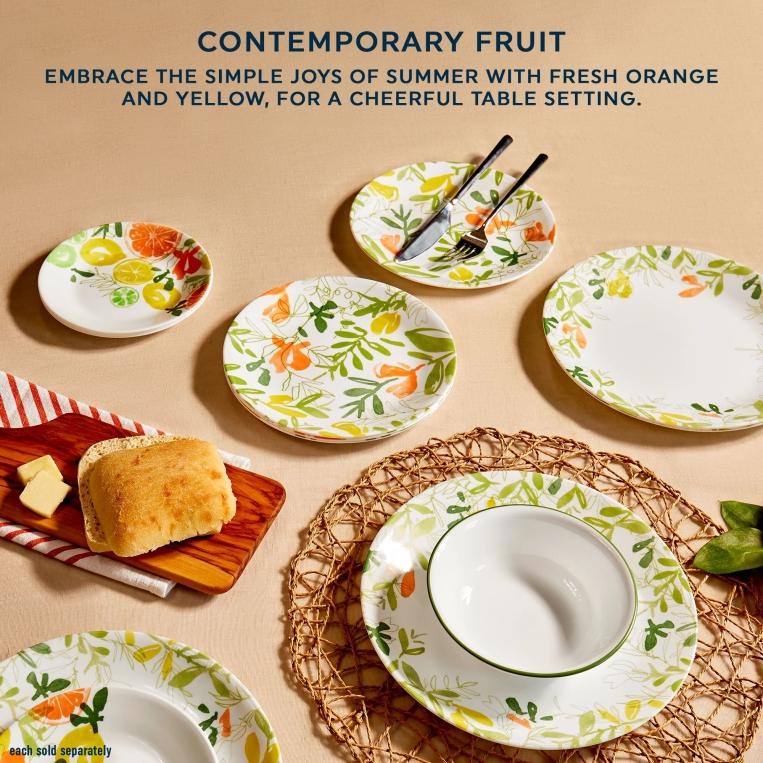 צלחות קורנינג קורל דגם (103) Corning Corelle - Contemporary Fruit