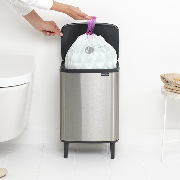 פח אשפה לשרותים BO 12 ליטר נירוסטה - Brabantia
