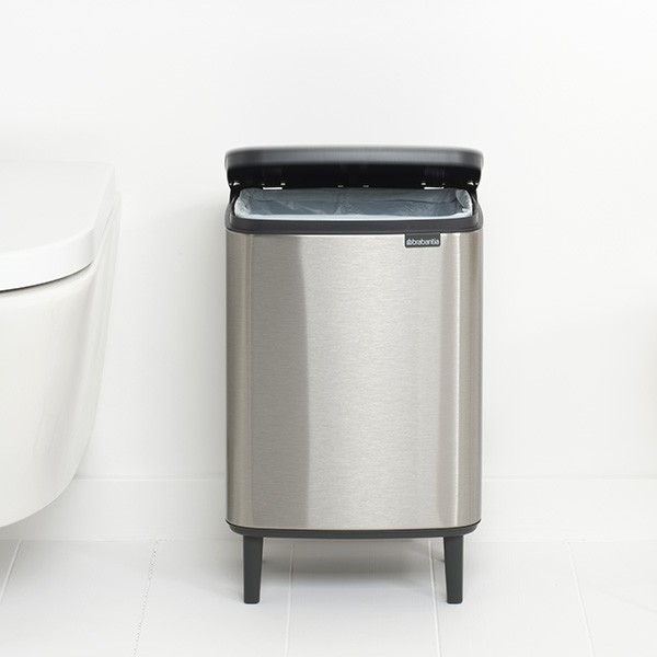 פח אשפה לשרותים BO 12 ליטר נירוסטה - Brabantia
