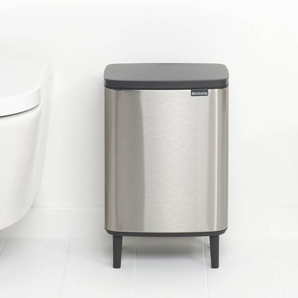 פח אשפה לשרותים BO 12 ליטר נירוסטה - Brabantia