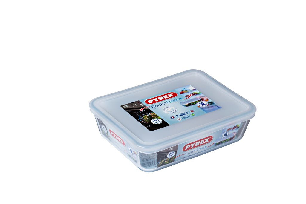 קופסת פיירקס עם מכסה 1.5 ליטר - Pyrex