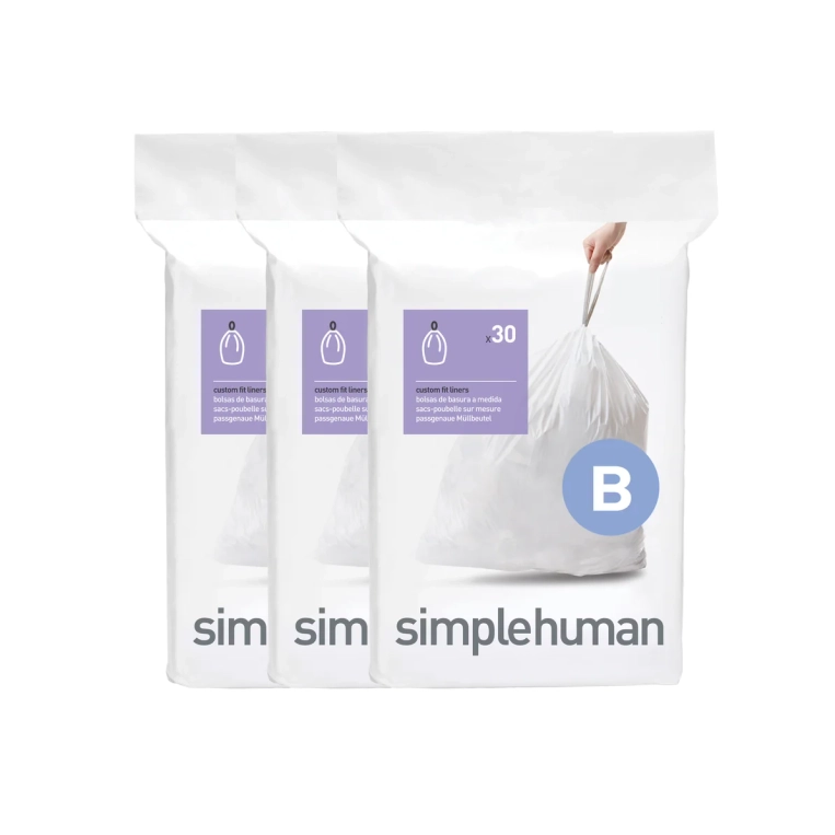 מארז 90 שקיות אשפה לפח 6 ליטר (B) דגם Simplehuman - CW0251 - סימפליומן