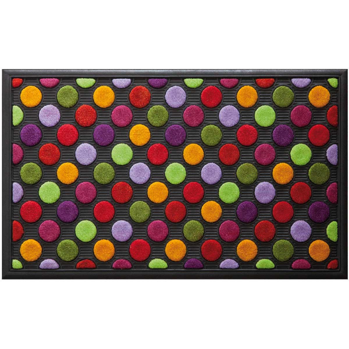 שטיח סף 45X75 ס"מ נקודות צבעוניות - LAKO