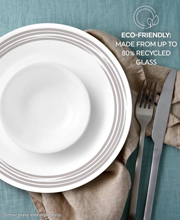 צלחות קורנינג קורל דגם (126) Corning Corelle - Brushed Silver