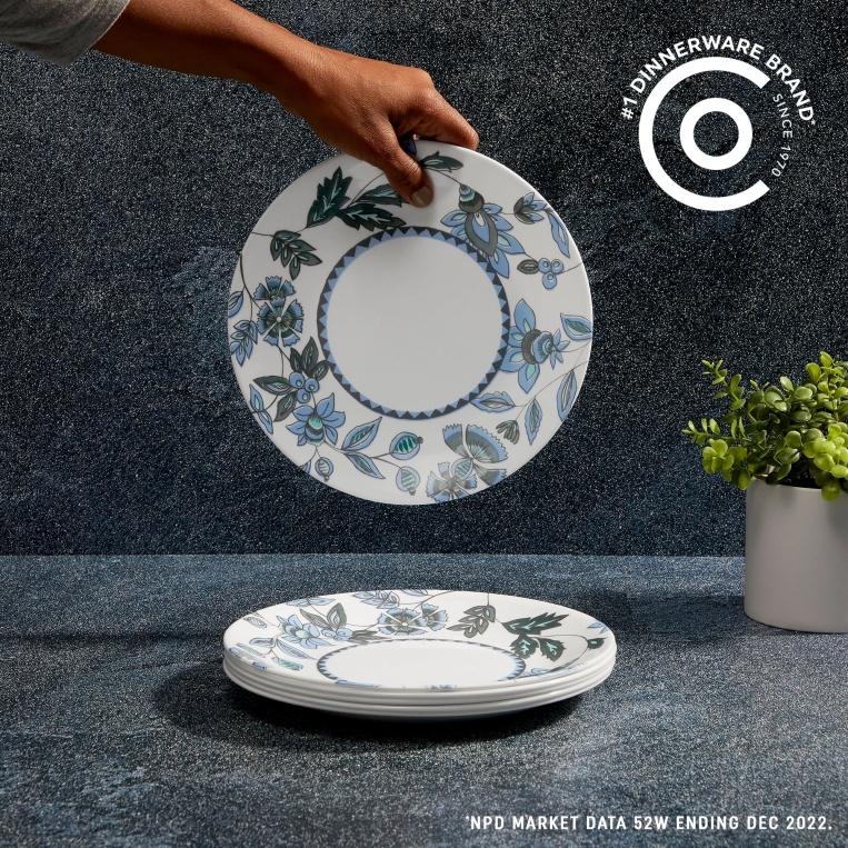 צלחות קורנינג קורל (סט 18 חל') דגם (351) Corning Corelle - Veranda