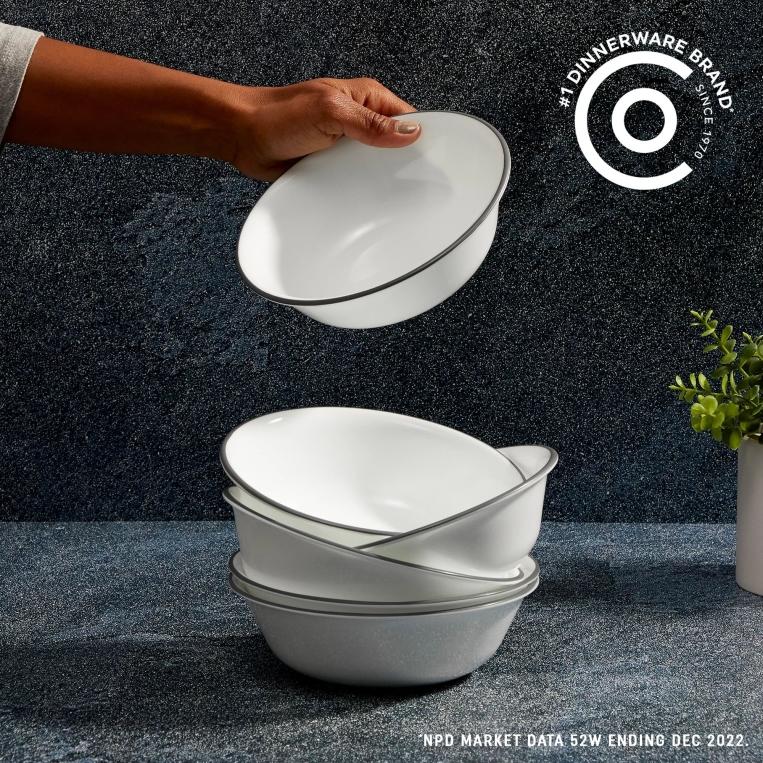 צלחות קורנינג קורל (סט 18 חל') דגם (351) Corning Corelle - Veranda
