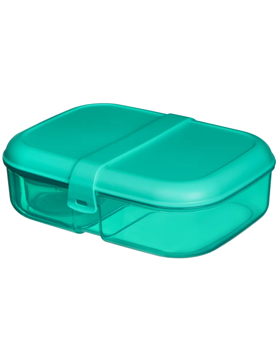 קופסת אוכל צבעונית מחולקת 1.1 ליטר  - סיסטמה Sistema