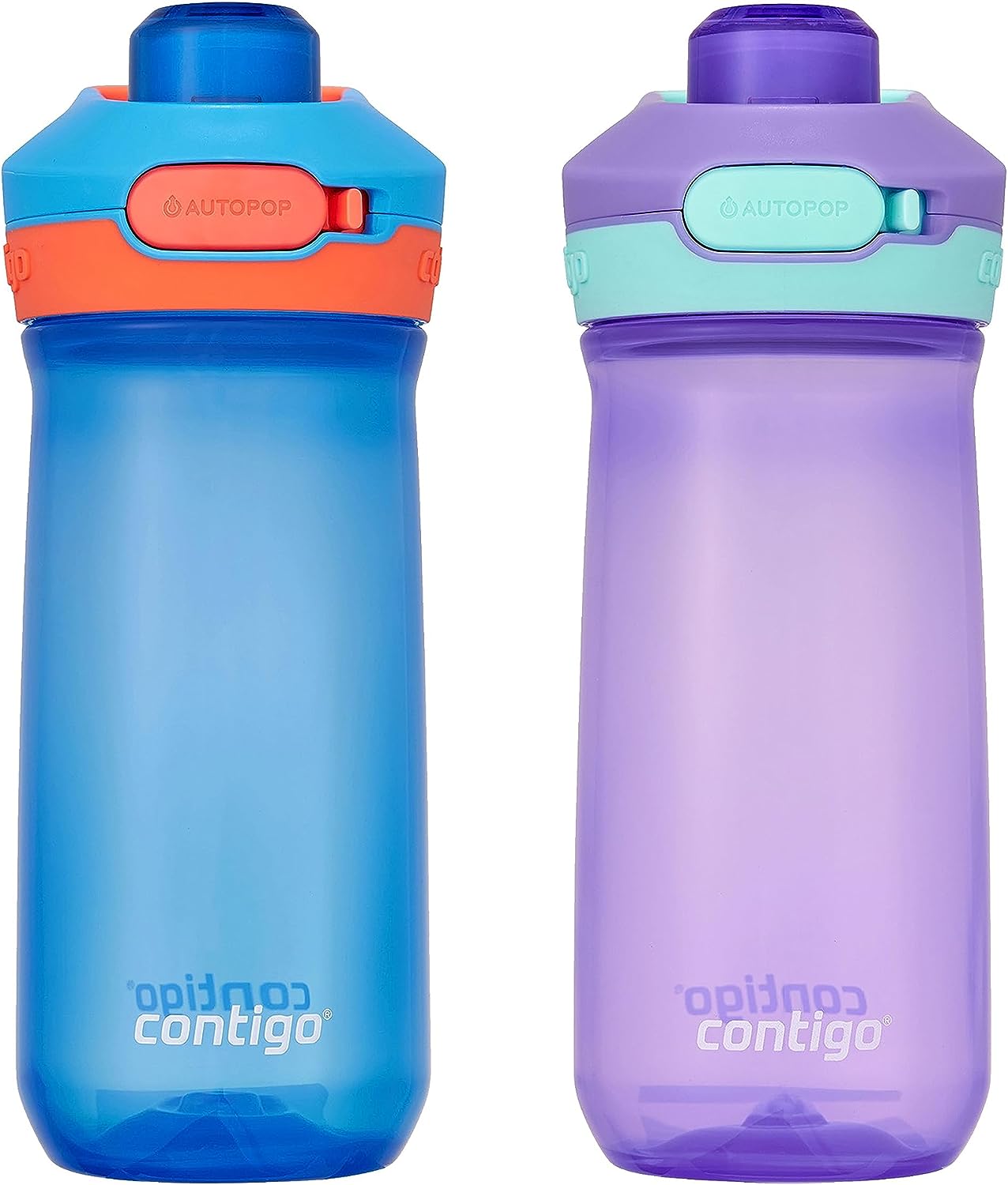 זוג בקבוקי ילדים קונטיגו JESSIE סגול וכחול 420 מ"ל - Contigo