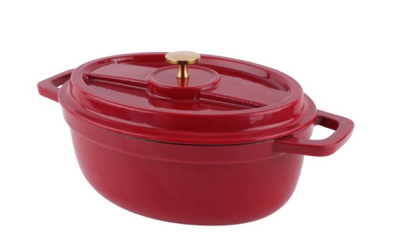 סיר רוסטר יציקת ברזל 4 ליטר או...