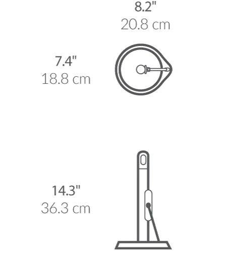 מעמד שולחני למגבת נייר מאט דגם  Simplehuman  - KT1203