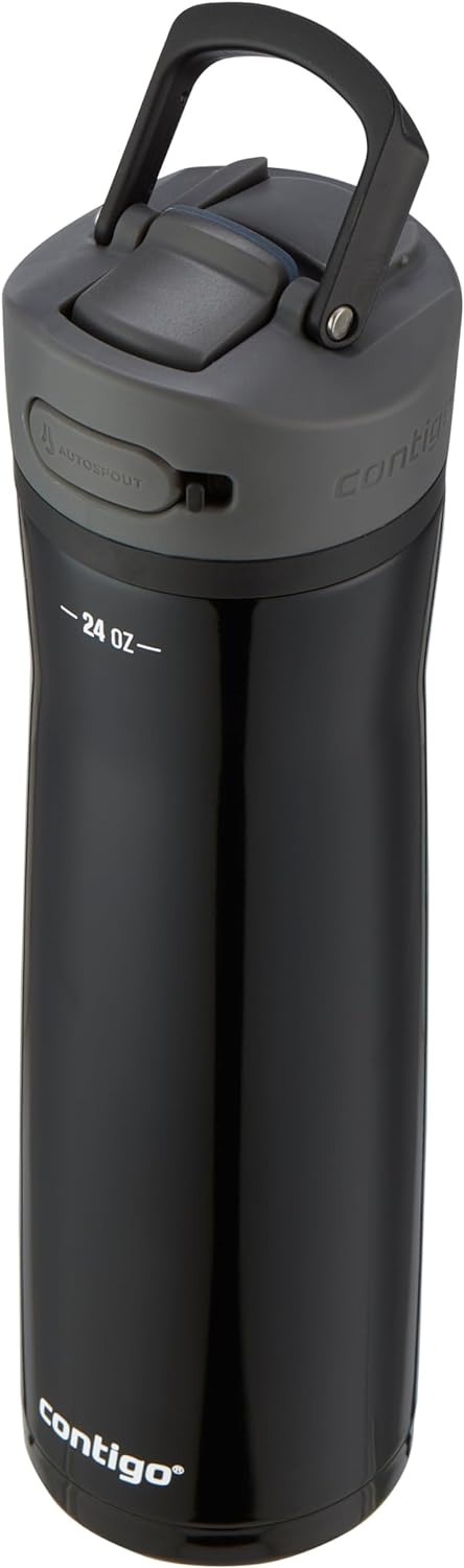 בקבוק נירוסטה Ashland Chill 2.0 שחור 720 מ"ל - Contigo