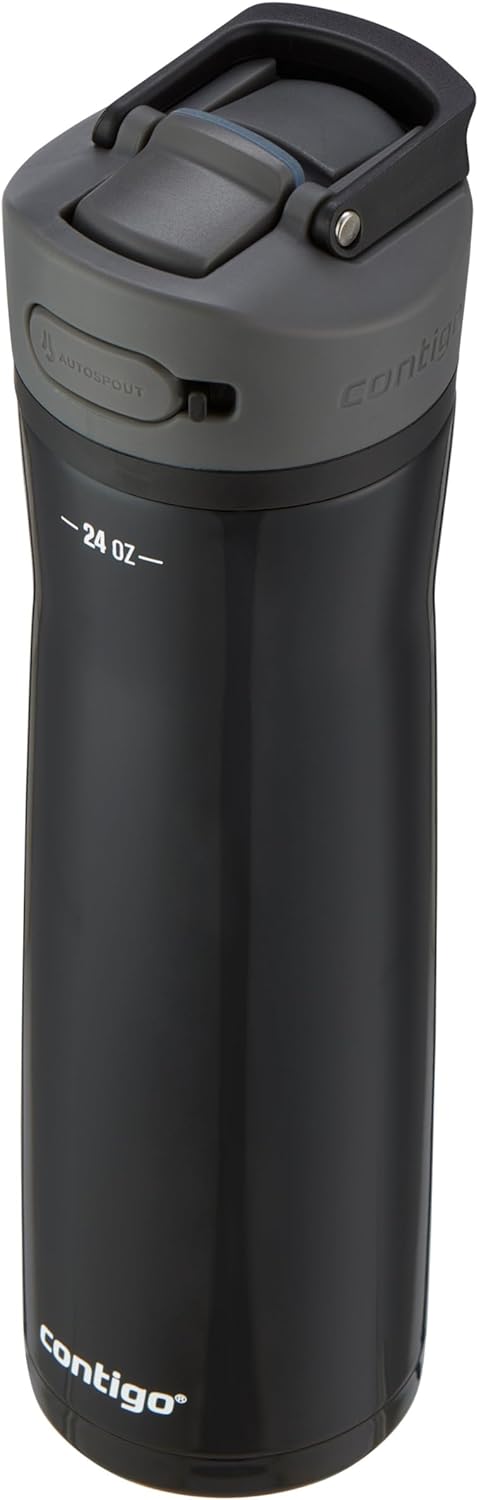 בקבוק נירוסטה Ashland Chill 2.0 שחור 720 מ"ל - Contigo