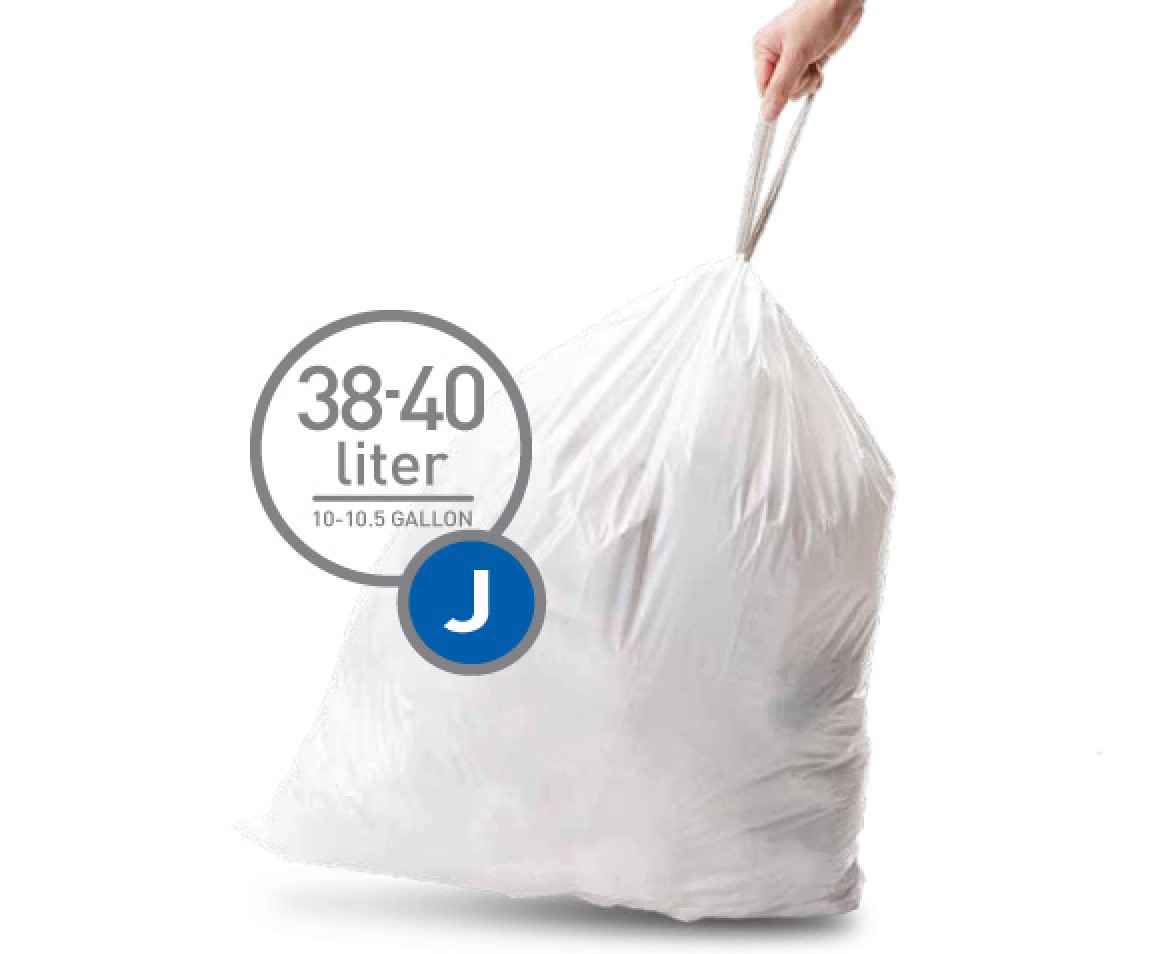 מארז 100 שקיות אשפה (J) דגם Simplehuman - CW0169 - סימפליומן