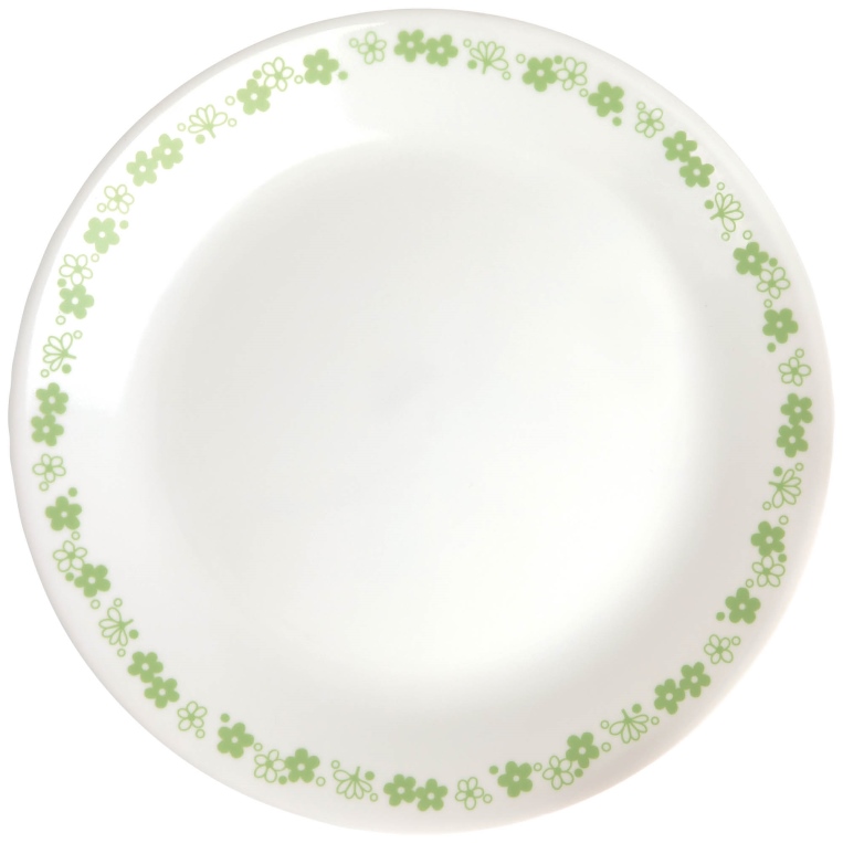  צלחות קורנינג קורל דגם (007) Corning Corelle - Spring Blossom Green 