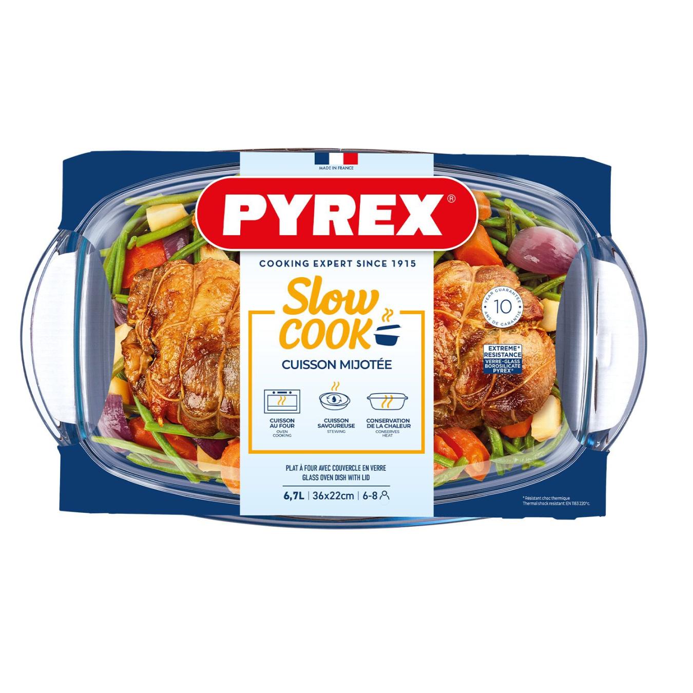 סיר פיירקס מלבני בנפח 6.7 ליטר - Pyrex