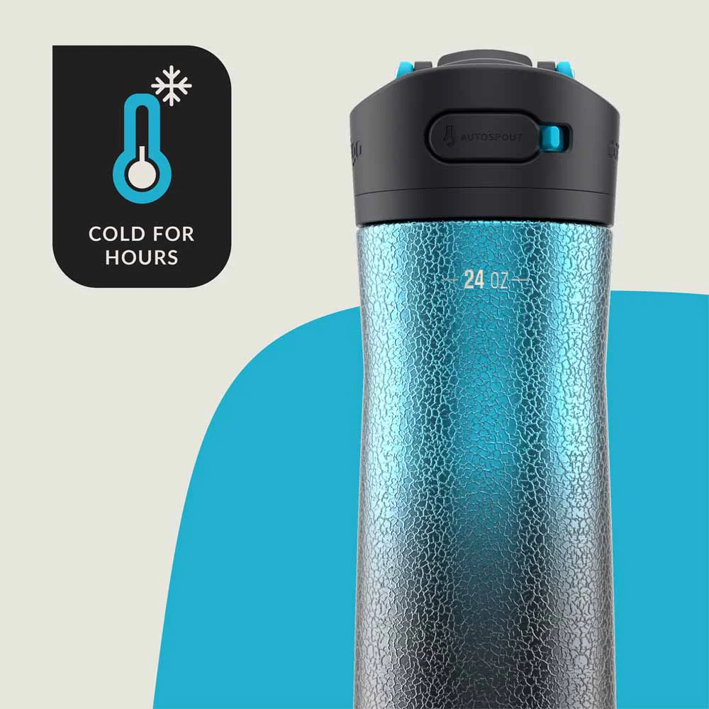 בקבוק נירוסטה כחול אומברה Ashland Chill 2.0 720 מ"ל - Contigo