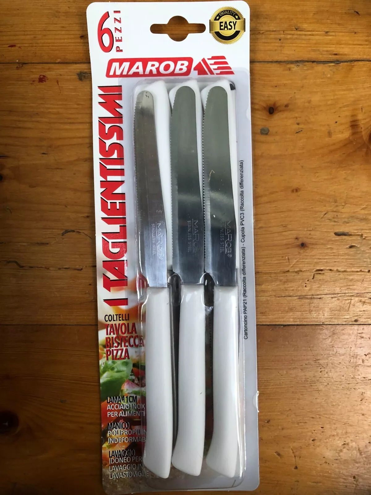 סט 6 סכיני מטבח - MAROB - Italy