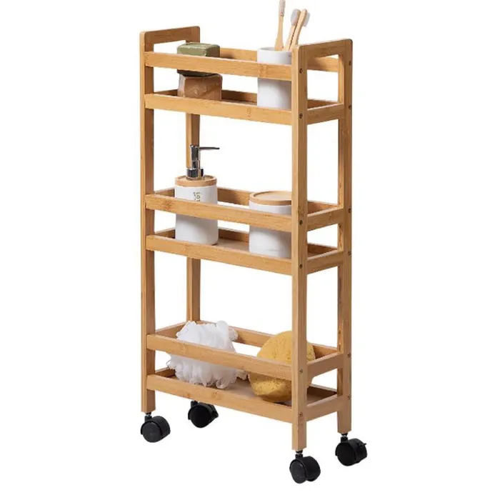 עגלת שירות 3 קומות עם גלגלים מ...