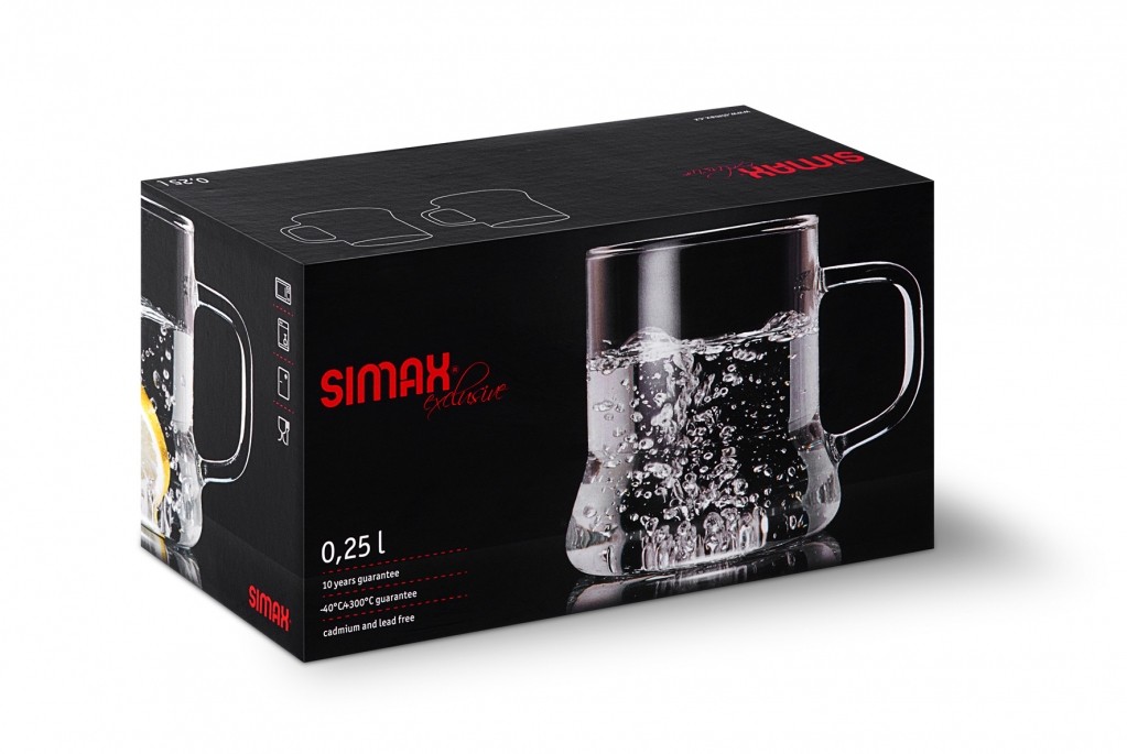 זוג ספלי זכוכית ינה 0.25 ליטר - Simax