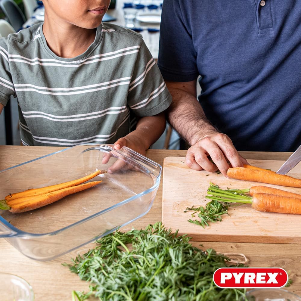 תבנית פיירקס מלבנית עם ידיות 39X25 ס"מ - Pyrex