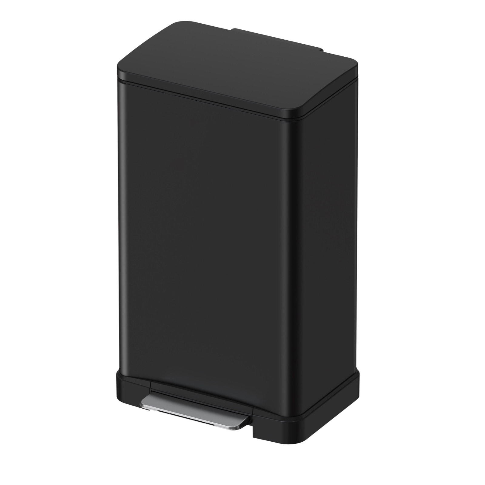 פח אשפה דוושה 30 ליטר שחור - E...