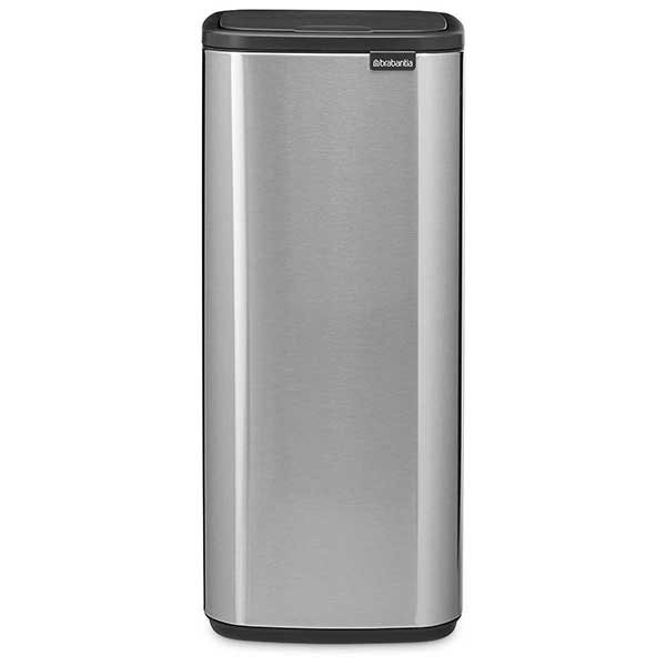 פח אשפה למטבח טאץ מרובע 30 ליטר נירוסטה - Brabantia