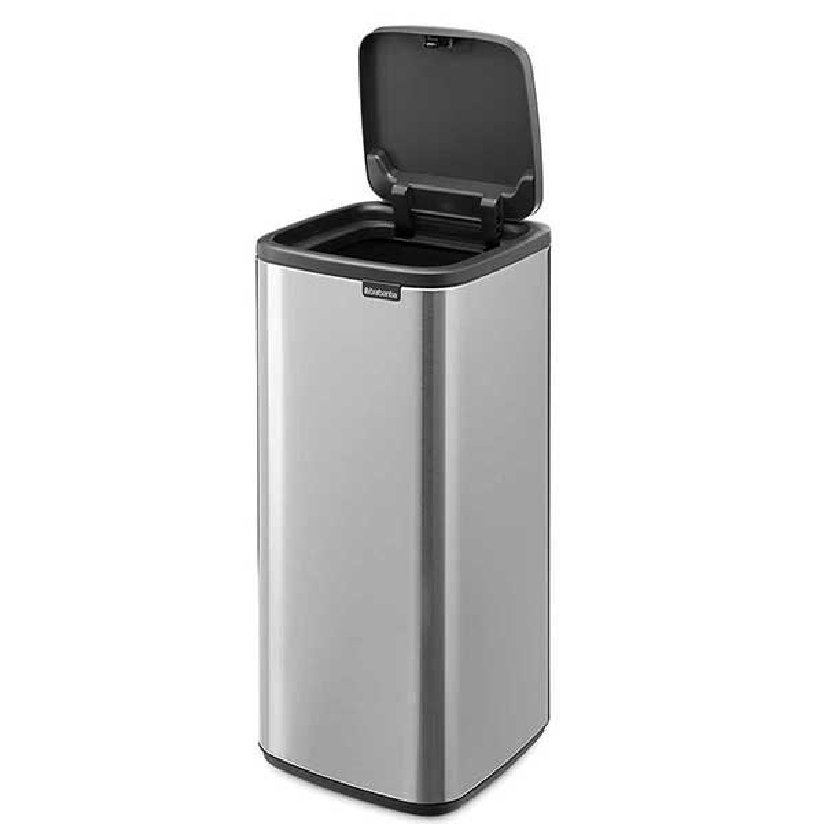 פח אשפה למטבח טאץ מרובע 30 ליטר נירוסטה - Brabantia