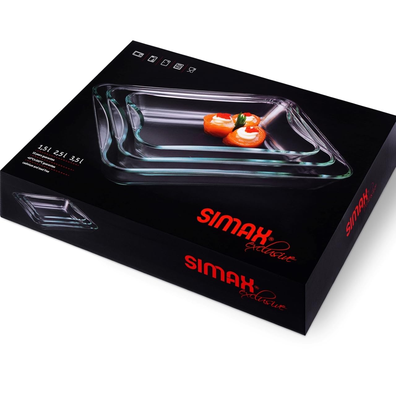 סט 3 תבניות פיירקס - Simax