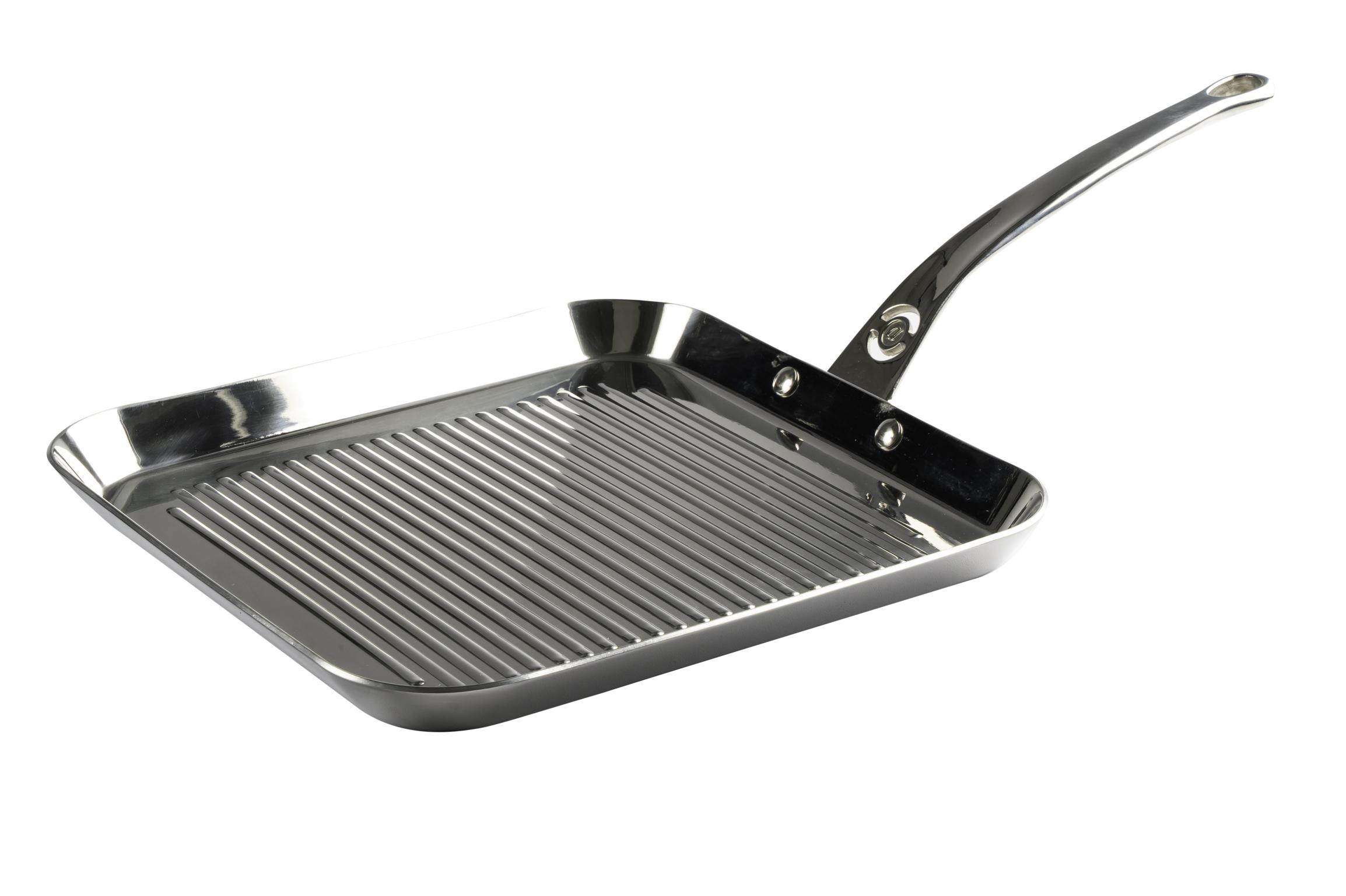 מחבת גריל נירוסטה 28 ס"מ - Arcossteel