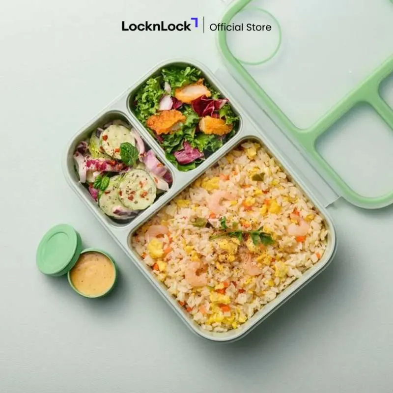 קופסת אוכל מחולקת 980 מ"ל - Lock&Lock