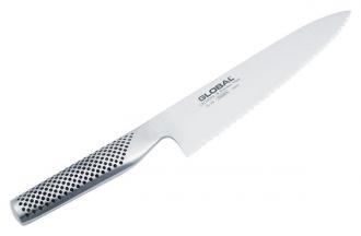סכין שף משונן 20 ס"מ GLOBAL - ...